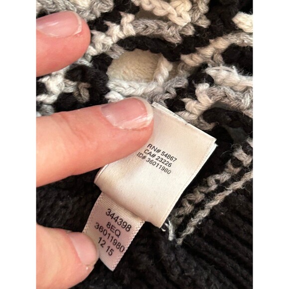 Victoria Secret Raglan Sleeve Zip Front Cotton Cardigan size XS Open Knit Hearts - Picture 7 of 9